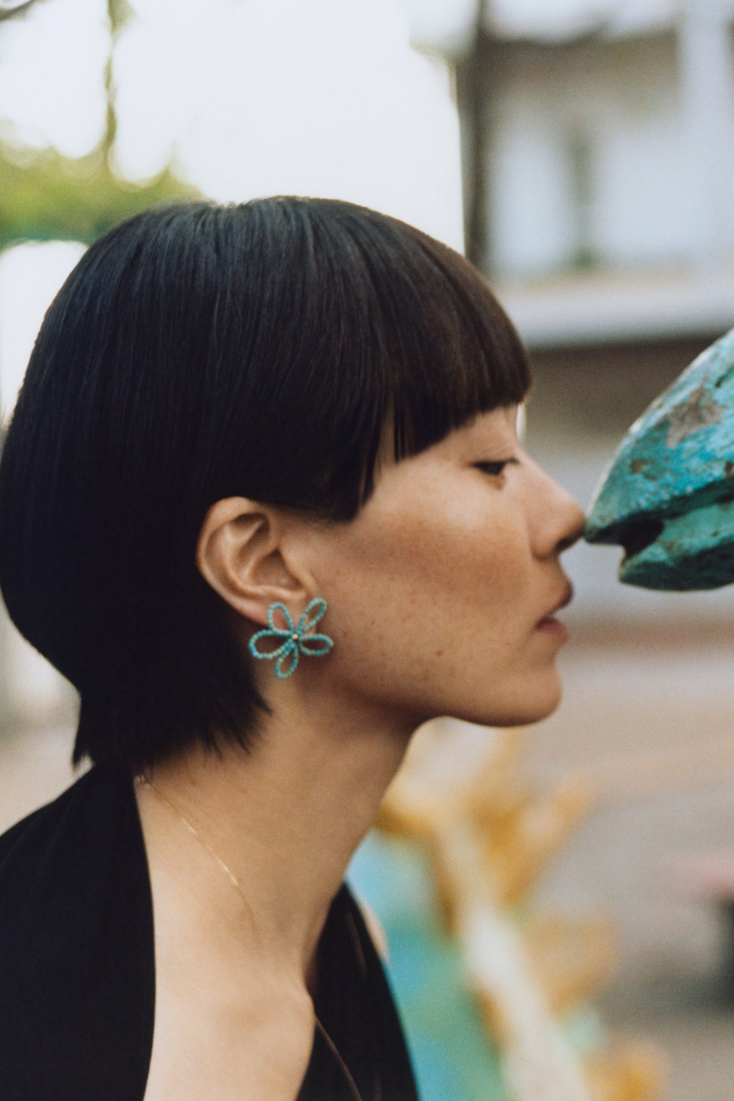 Sakura Blue Earrings